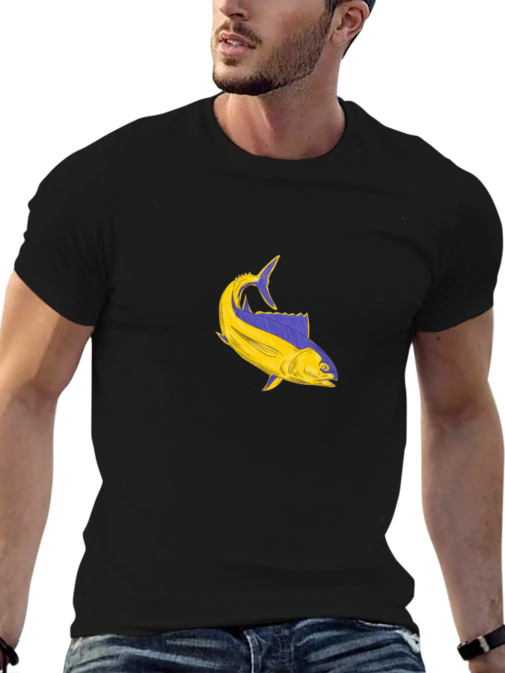 Fish Graphic Tee - Stylish Comfort