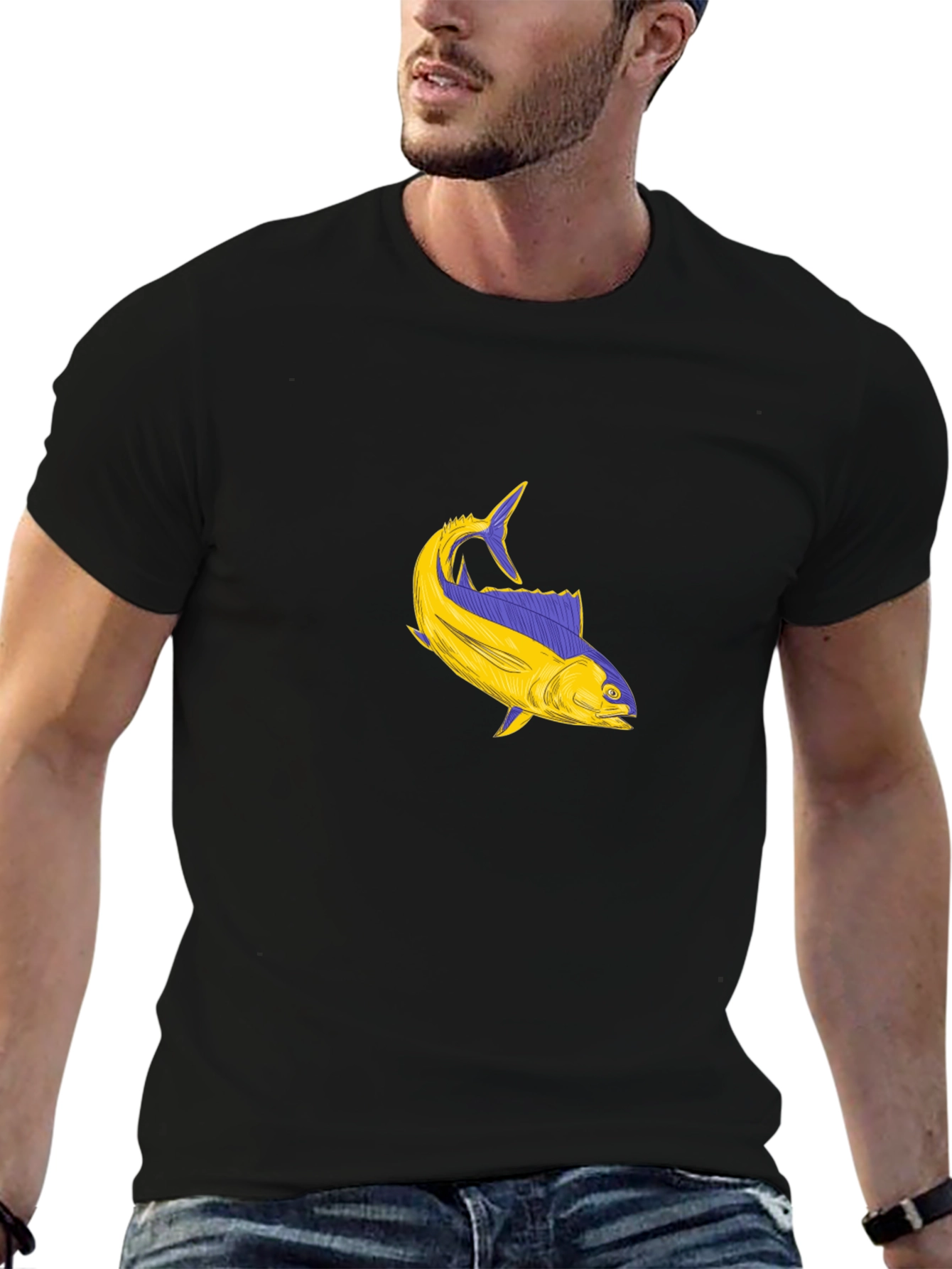Fish Graphic Tee - Stylish Comfort