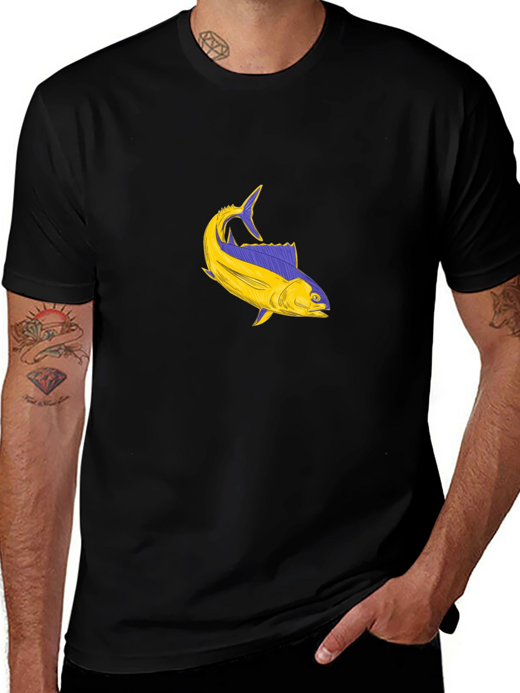 Fish Graphic Tee - Stylish Comfort