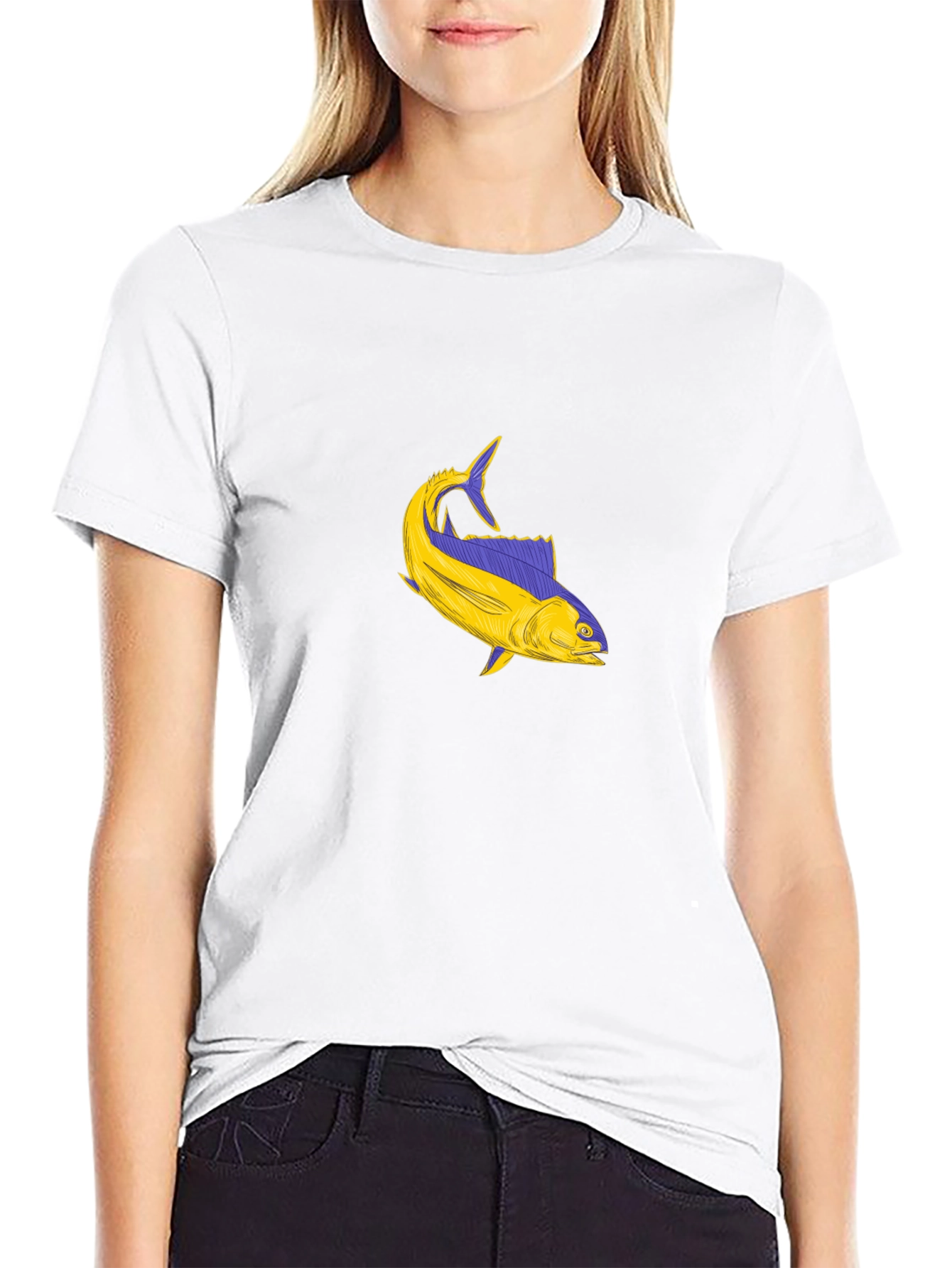 Fish Graphic Tee - Stylish Comfort