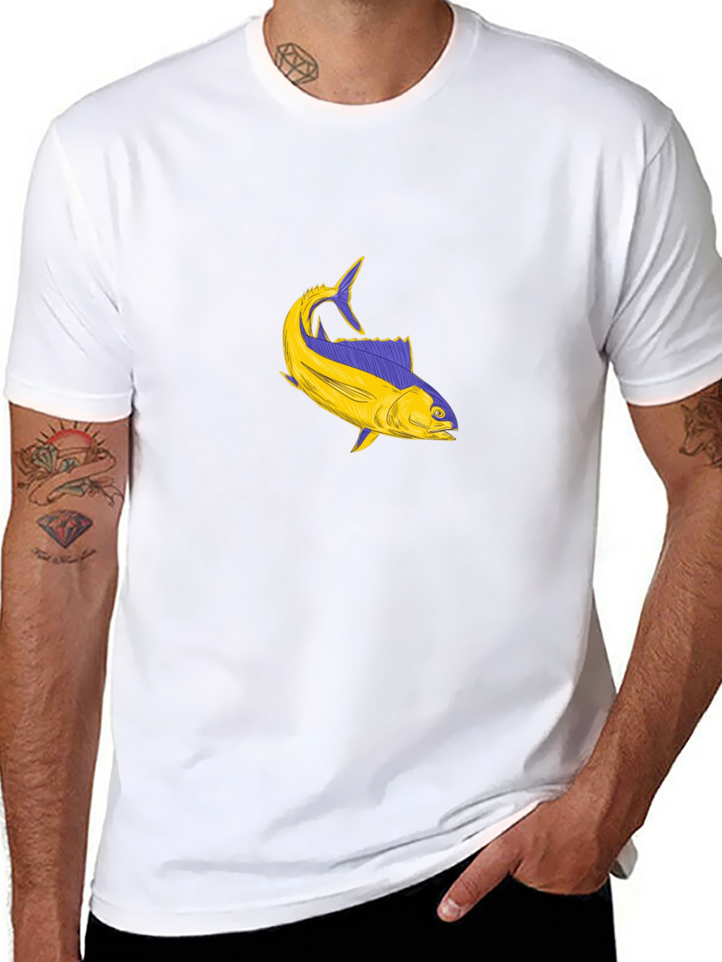 Fish Graphic Tee - Stylish Comfort