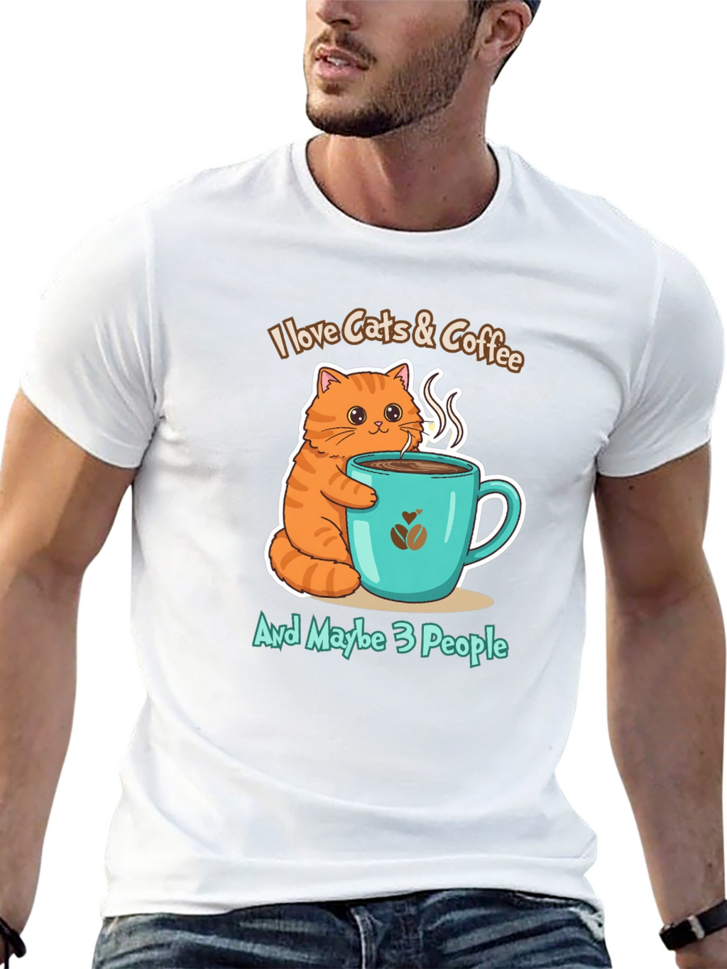 I Love Cats & Coffee T-Shirt