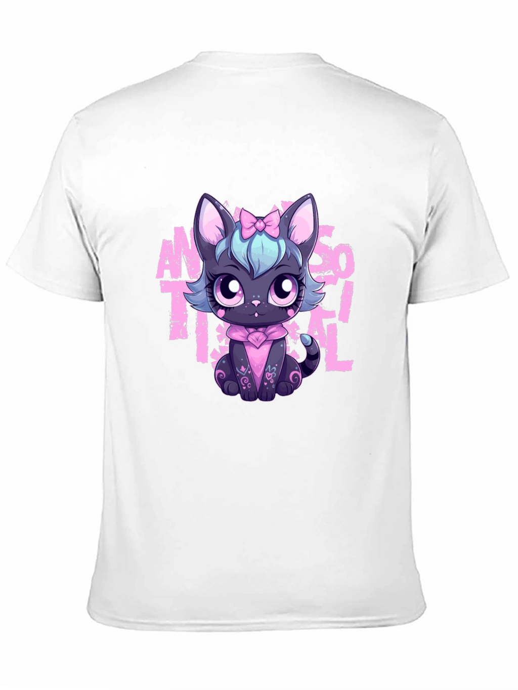 Cute Antisocial Cat T-Shirt