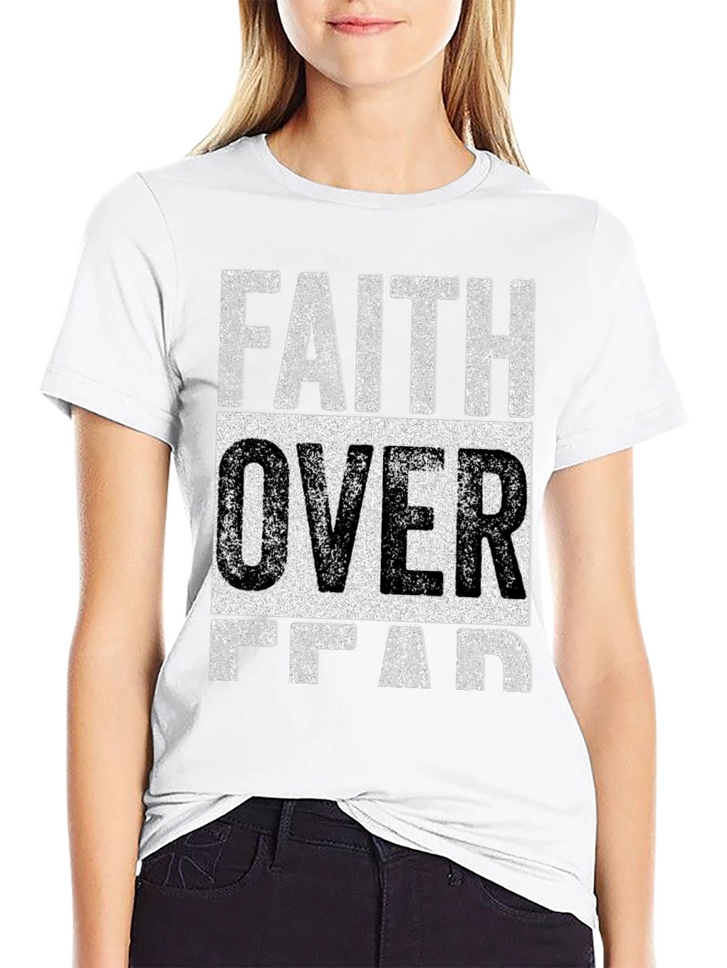 Faith Over Fear Graphic Tee - Christian T-Shirt