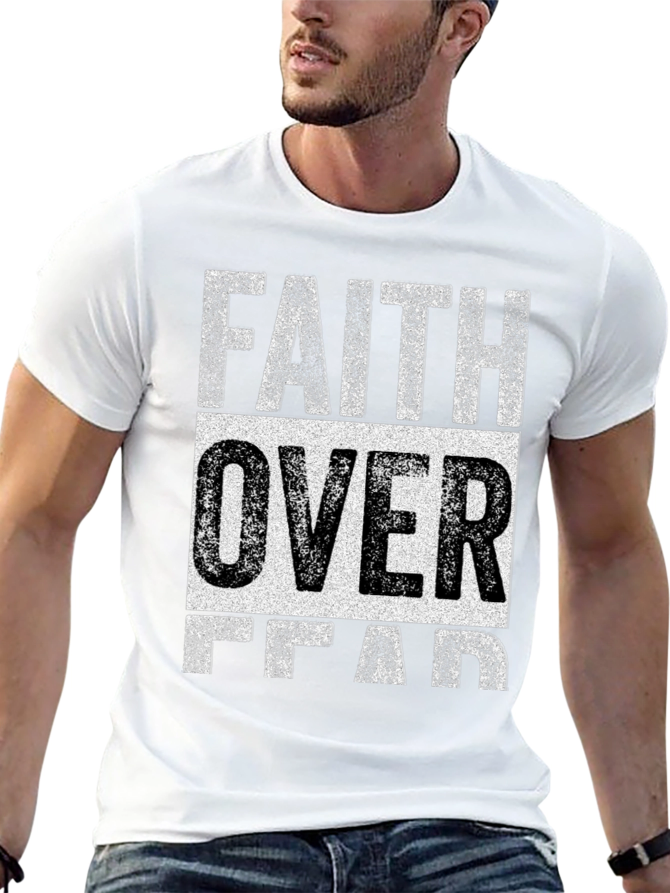 Faith Over Fear Graphic Tee - Christian T-Shirt