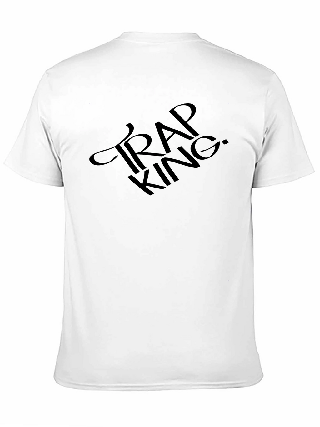 Trap King Graphic T-Shirt - Black Crew Neck