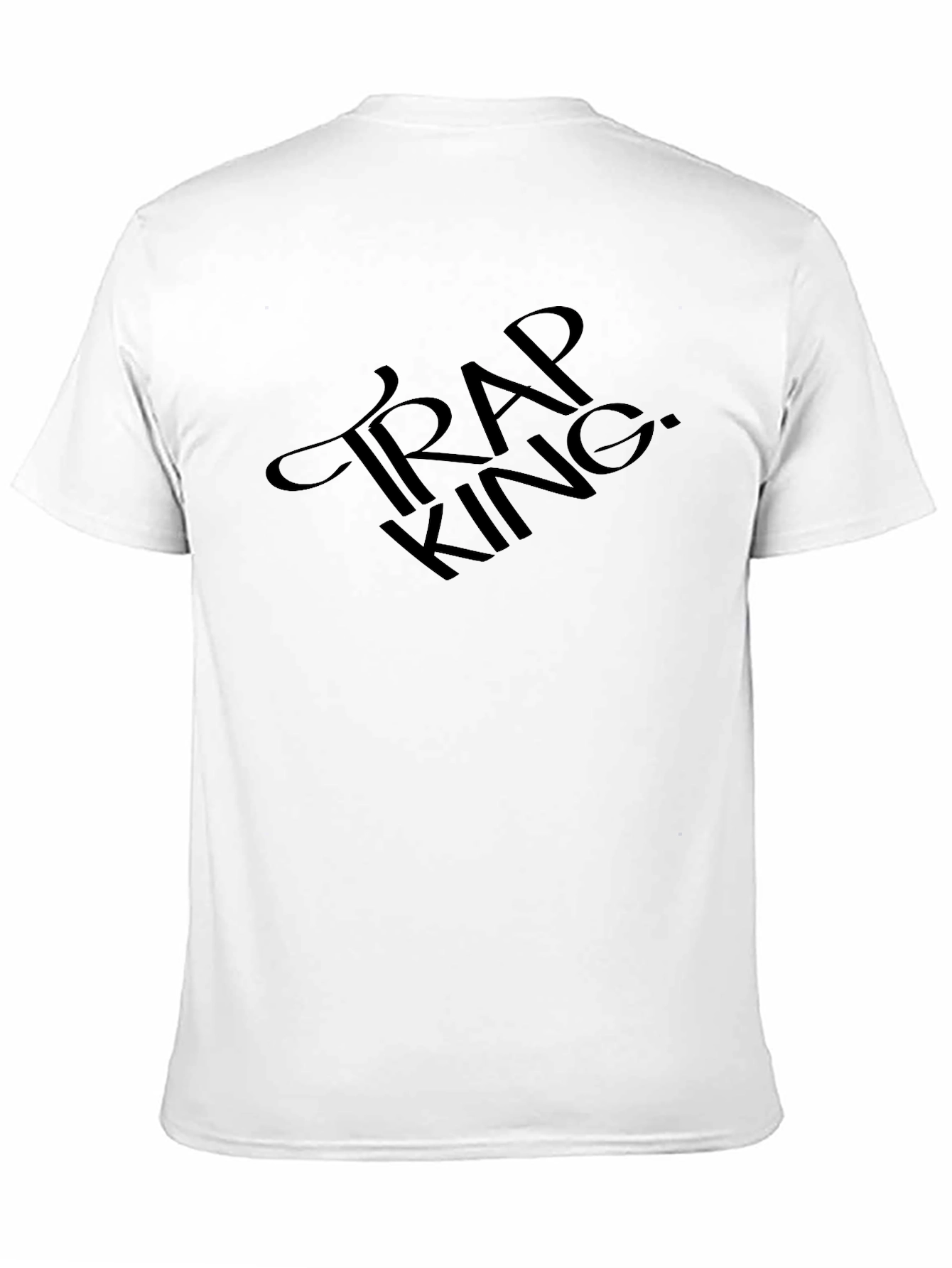 Trap King Graphic T-Shirt - Black Crew Neck