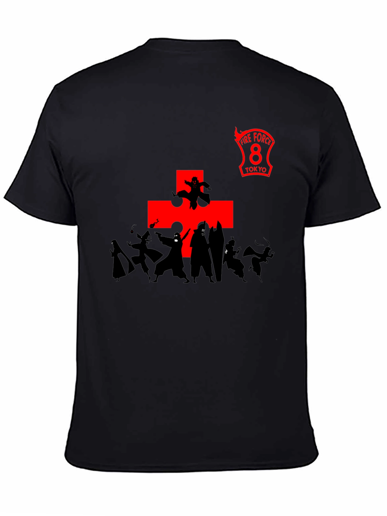 Fire Force 8 Anime T-Shirt - Black Cotton Tee