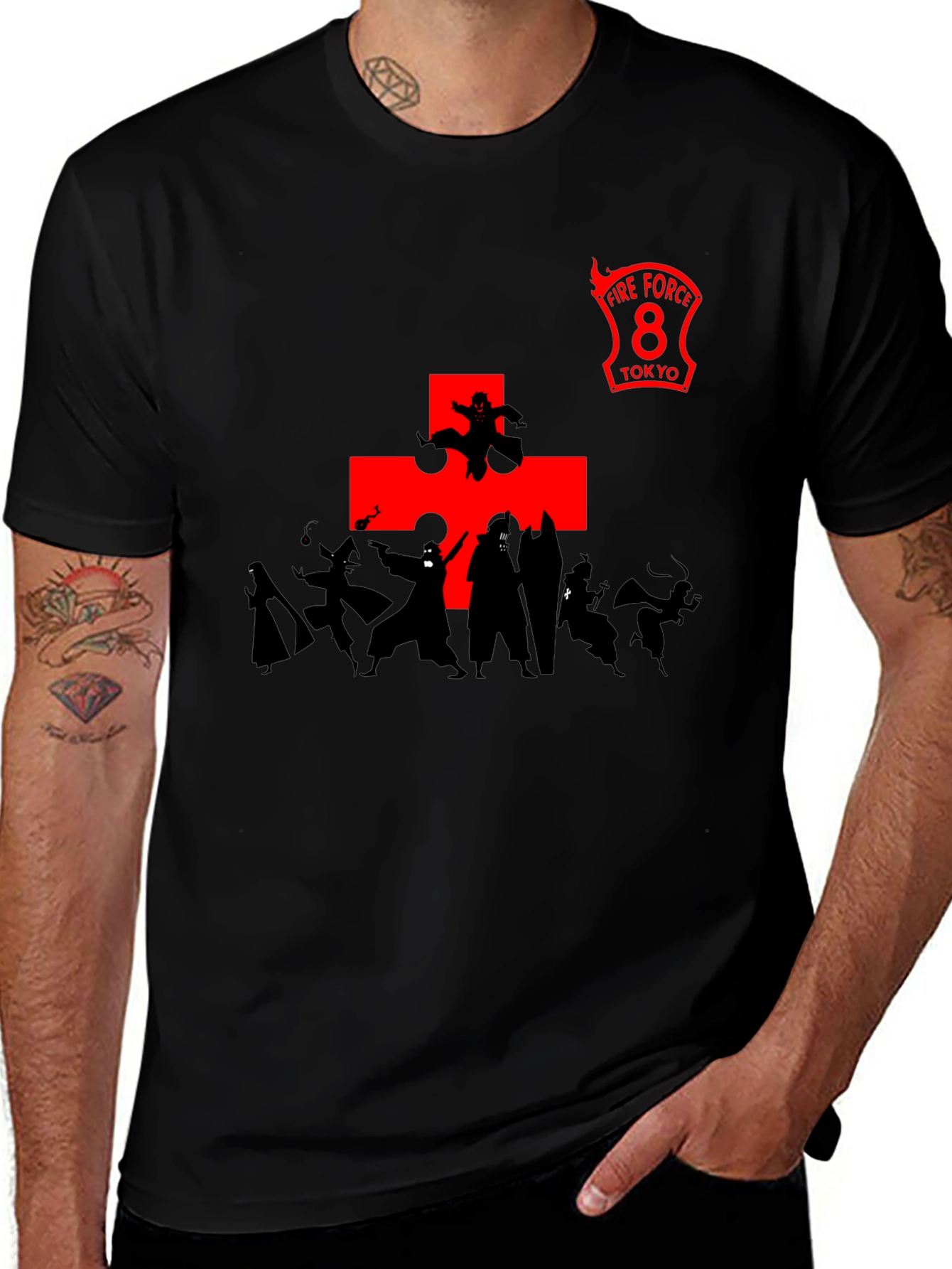 Fire Force 8 Anime T-Shirt - Black Cotton Tee