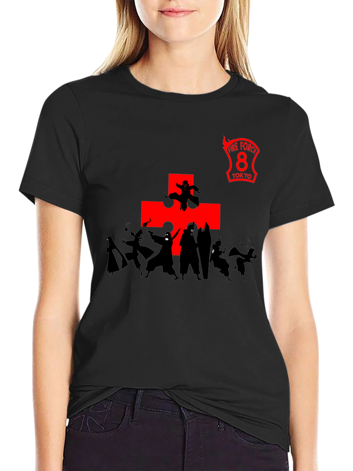 Fire Force 8 Anime T-Shirt - Black Cotton Tee