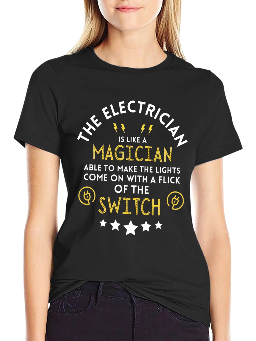 Electrician Magician T-Shirt Funny Gift