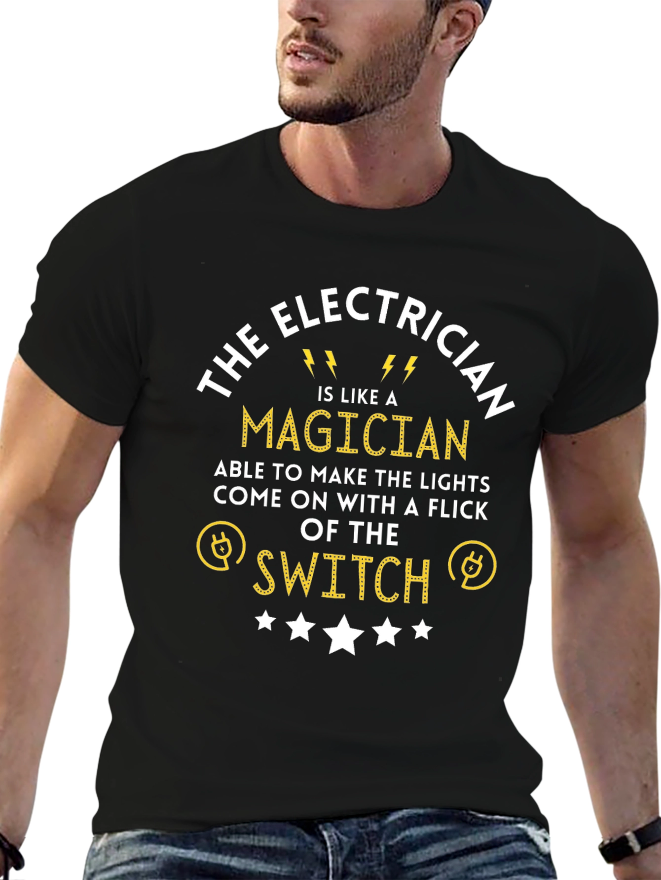 Electrician Magician T-Shirt Funny Gift