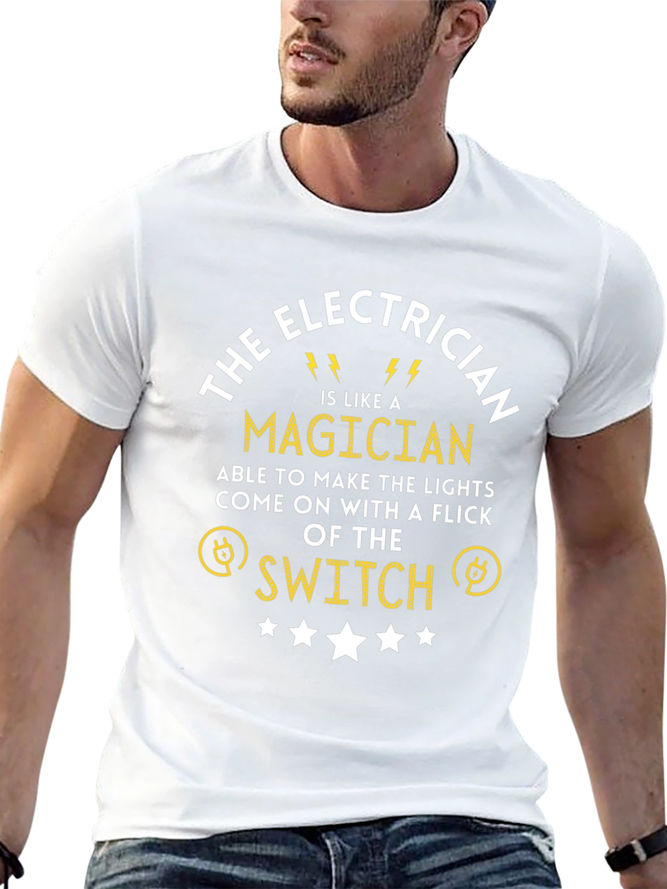 Electrician Magician T-Shirt Funny Gift