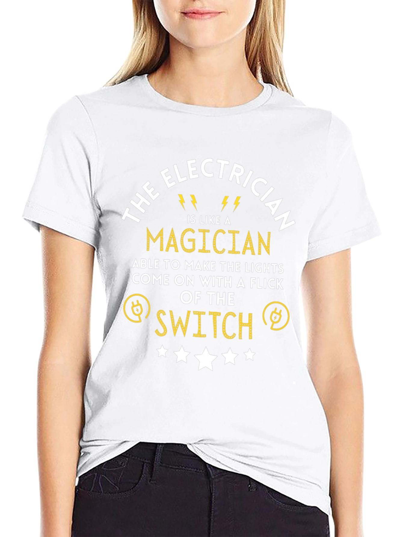 Electrician Magician T-Shirt Funny Gift