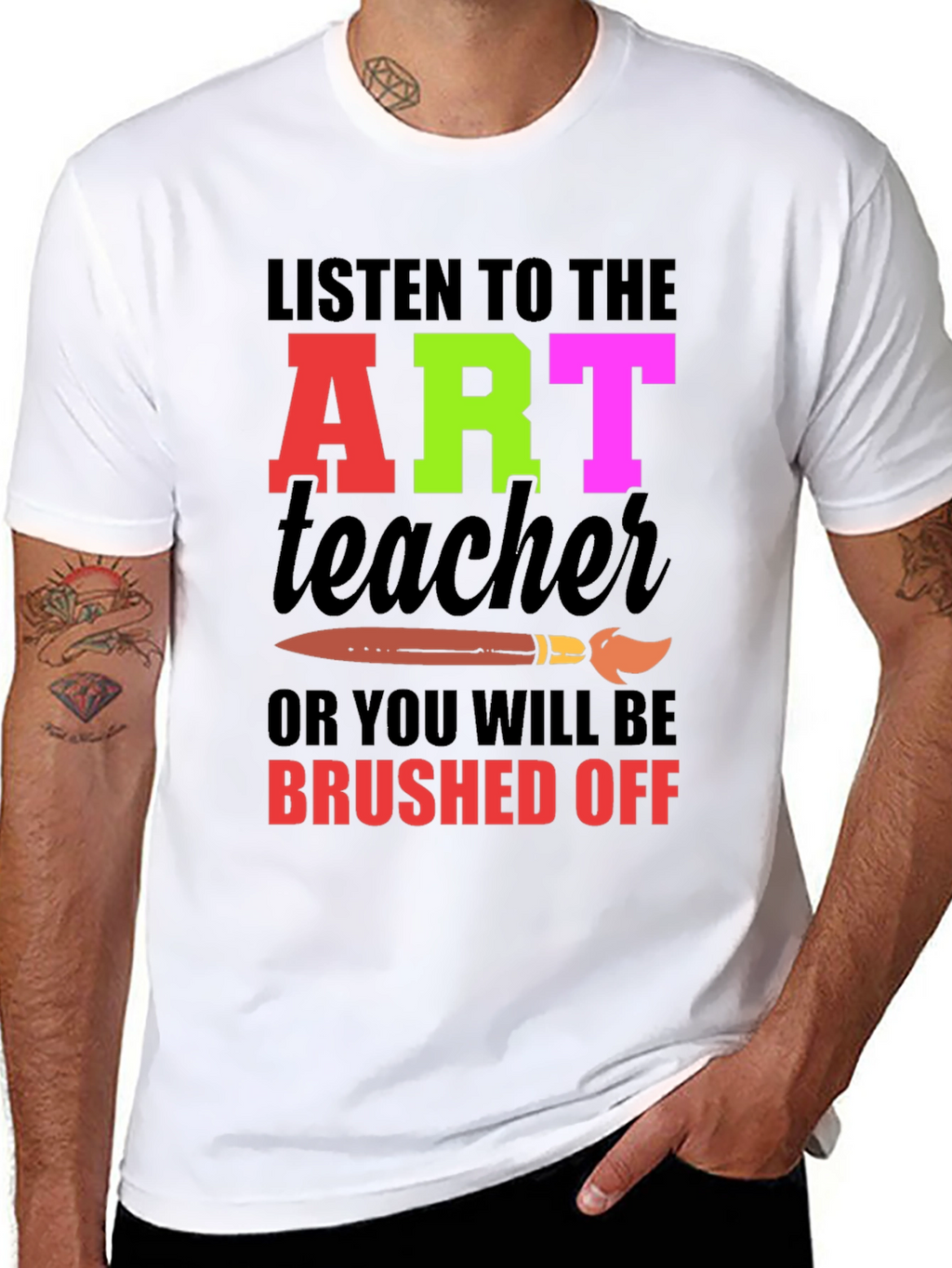 Art Teacher Graphic Tee - Brushed Off