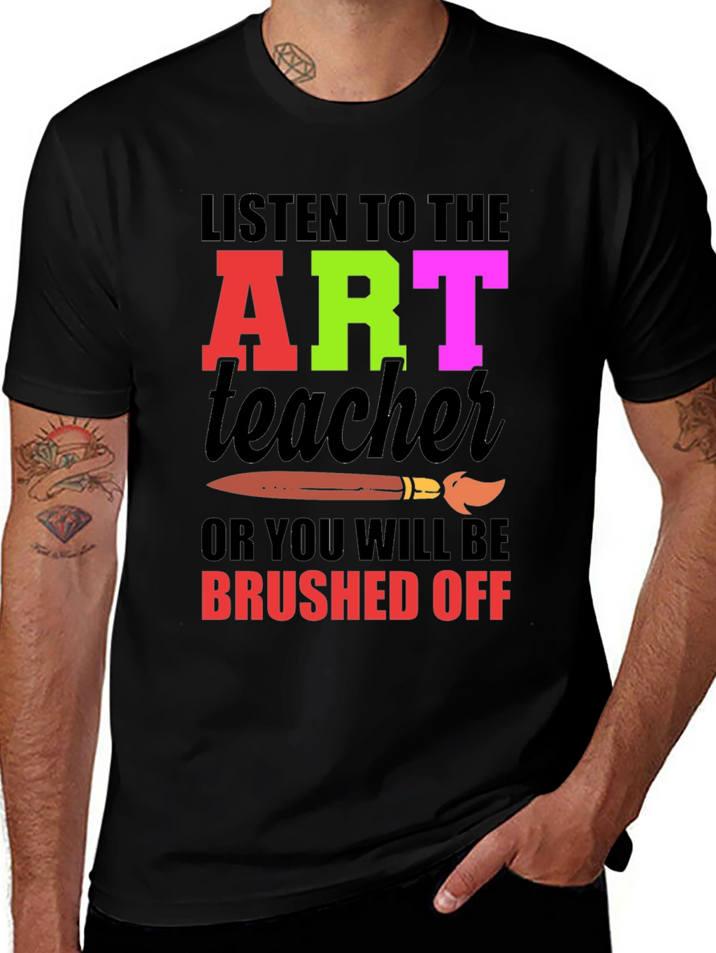 Art Teacher Graphic Tee - Brushed Off
