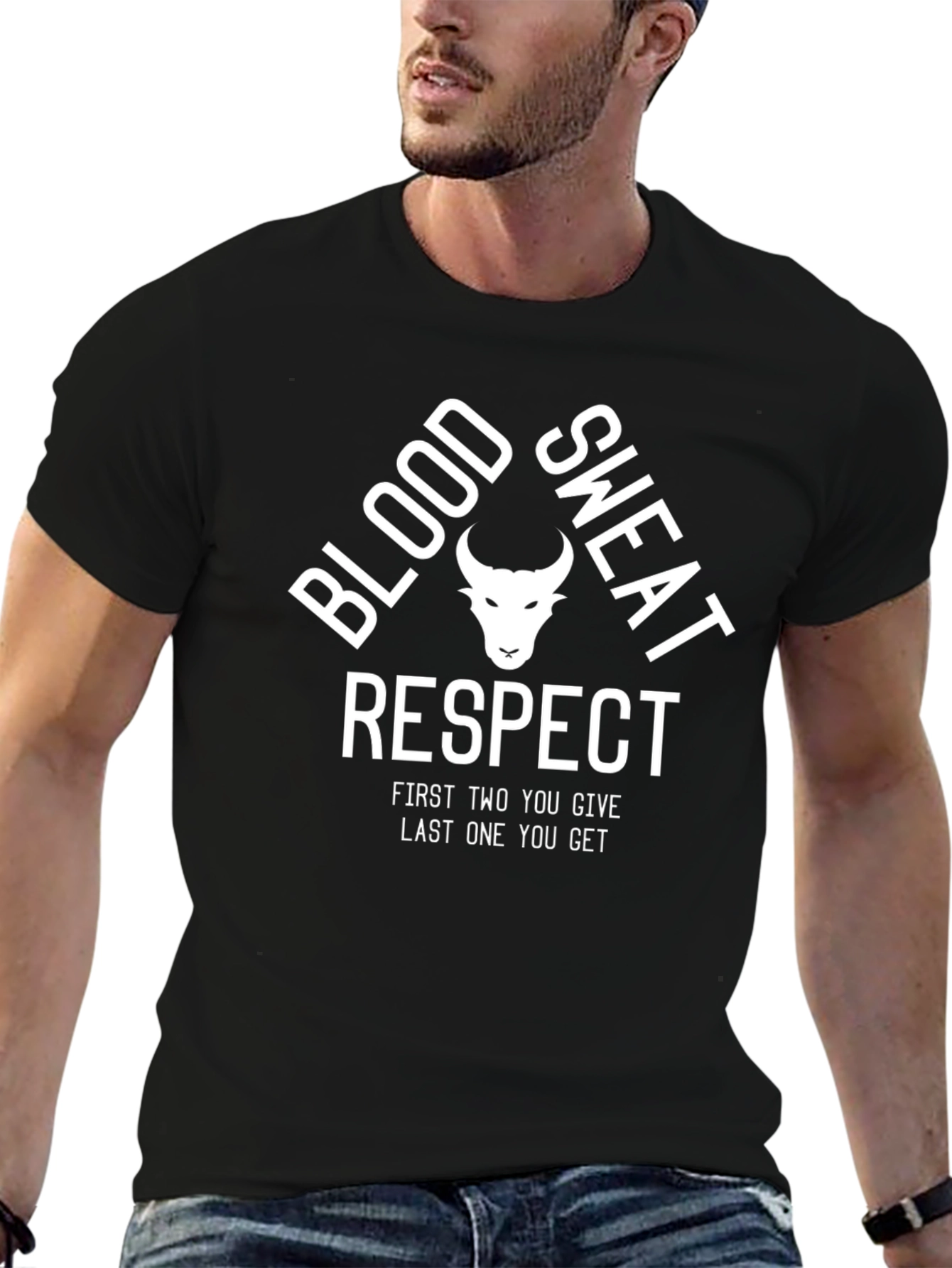 Blood Sweat Respect T-Shirt - Mens Black Graphic Tee