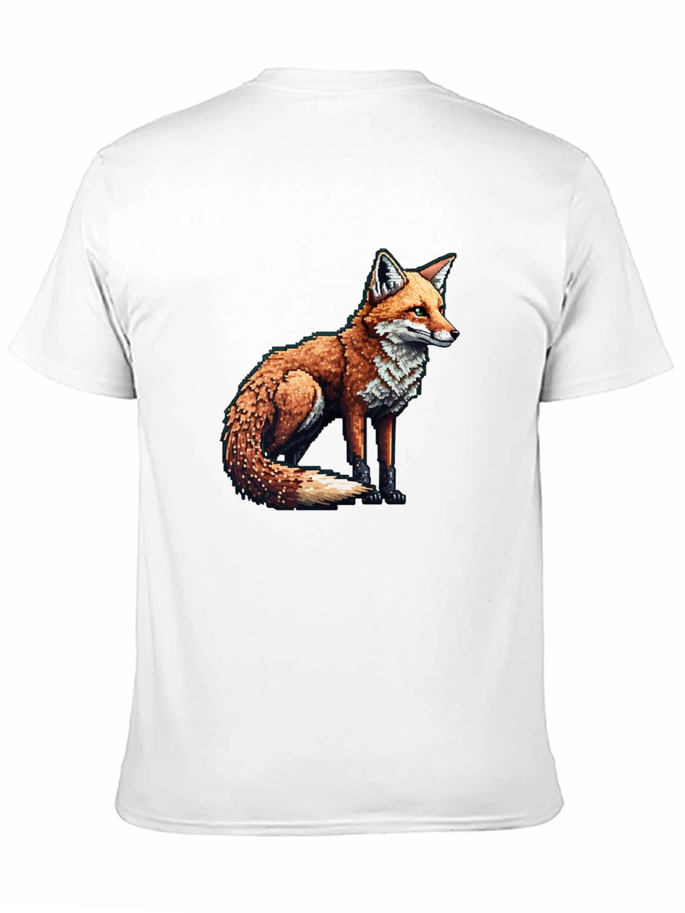 Fox Graphic Tee - Mens Black Cotton Blend T-Shirt