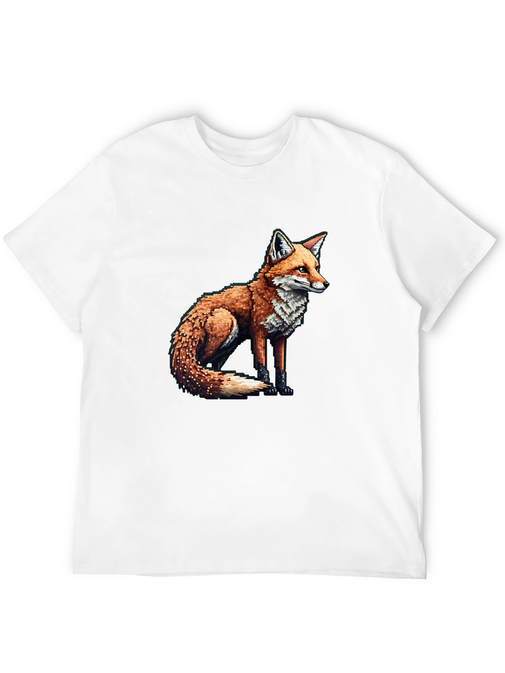 Fox Graphic Tee - Mens Black Cotton Blend T-Shirt