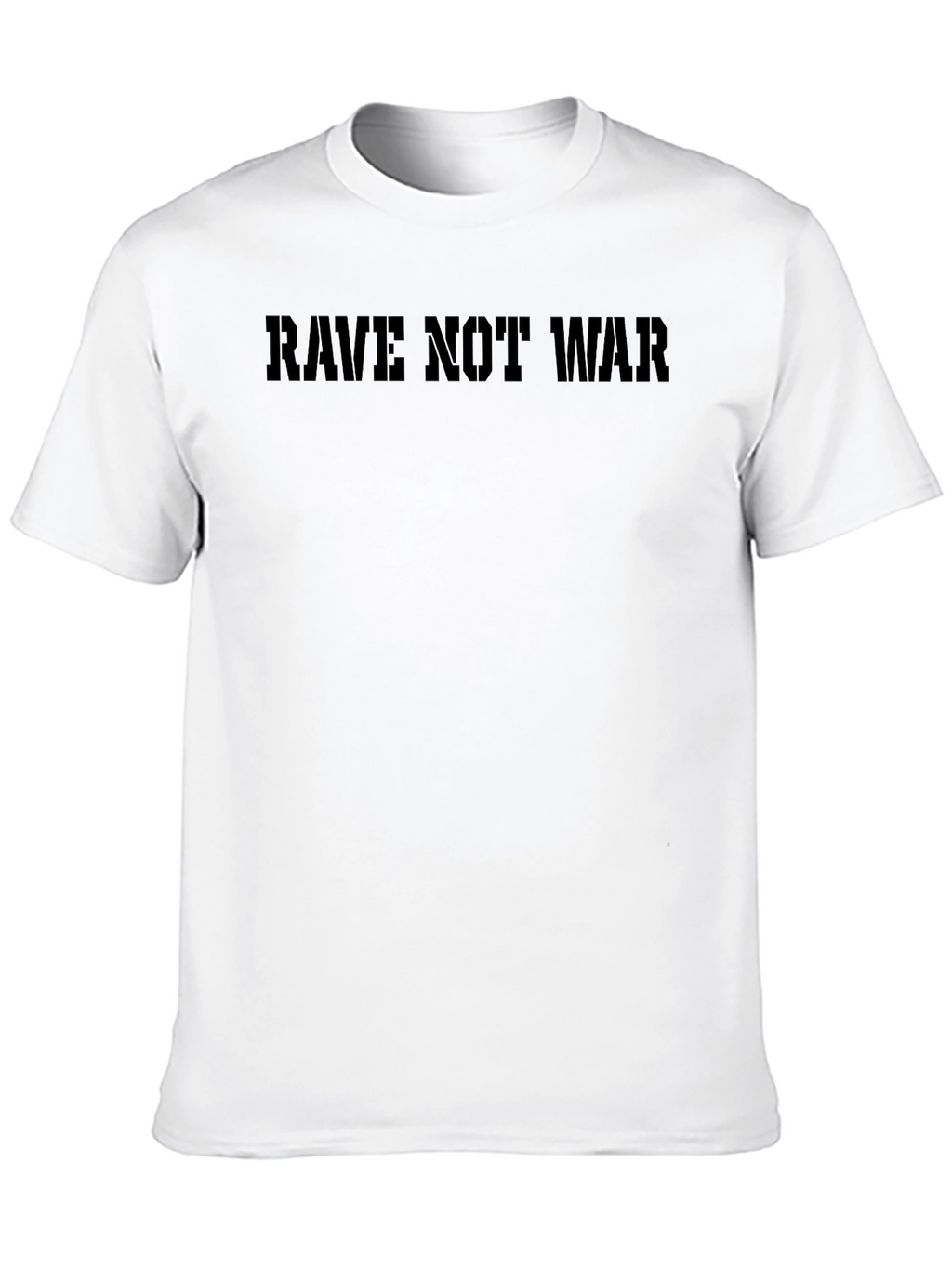 Rave Not War Black Graphic Tee