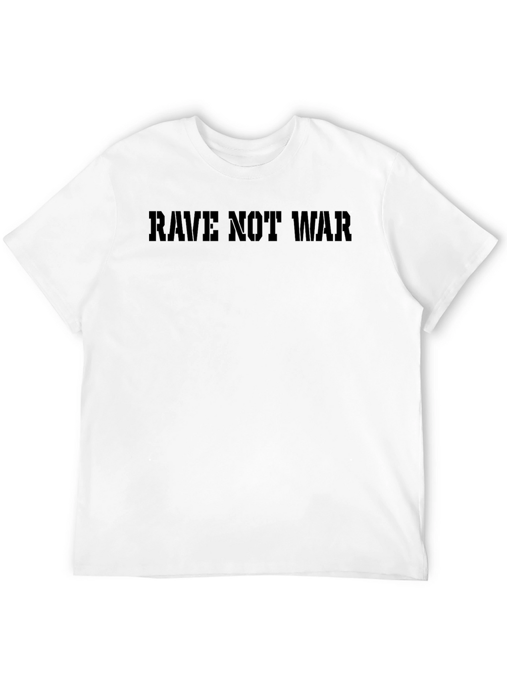 Rave Not War Black Graphic Tee