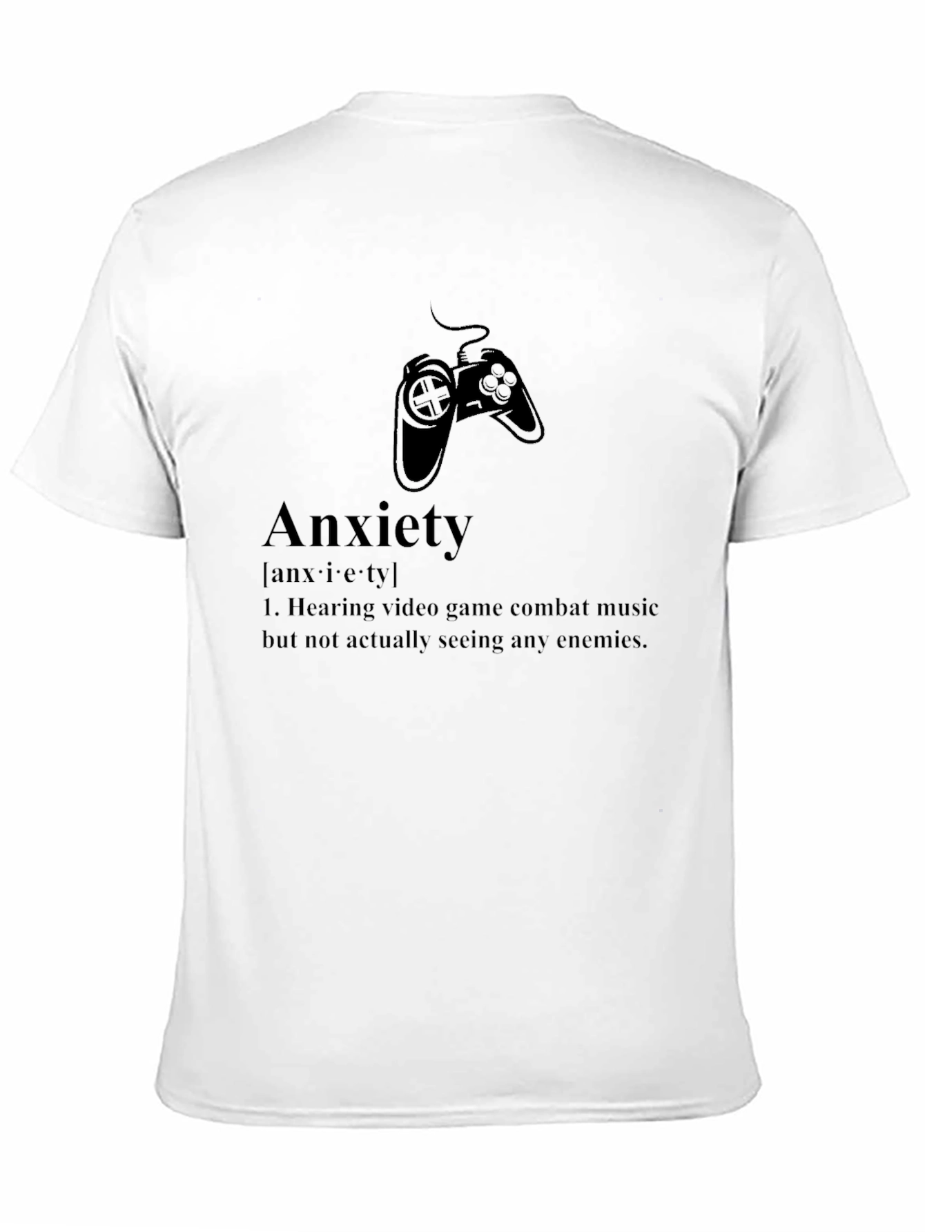 Anxiety Video Game Black Graphic Tee