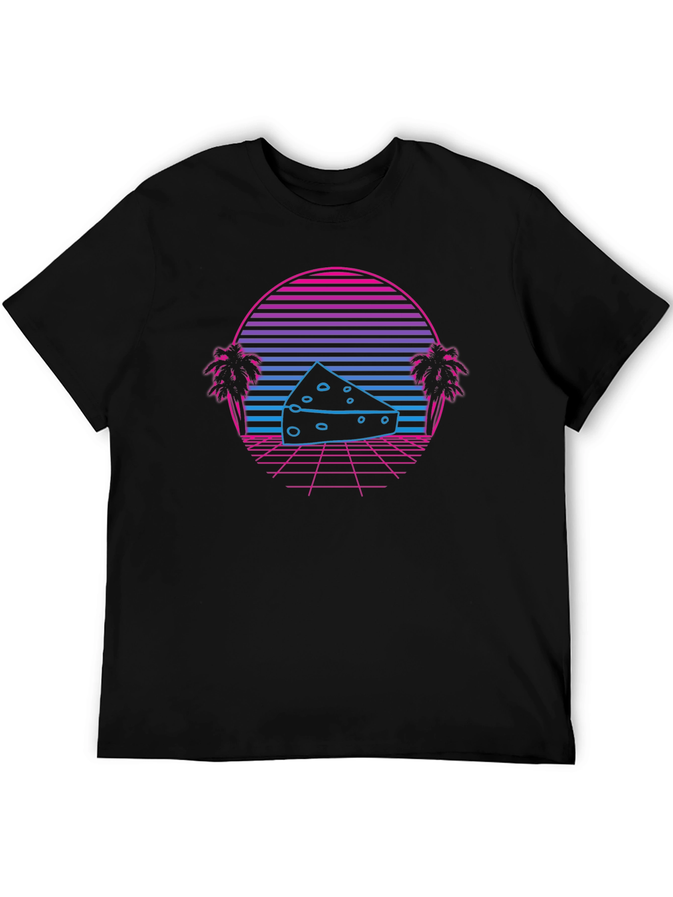 Retro Cheese Slice T-Shirt - Vintage Style Graphic Tee