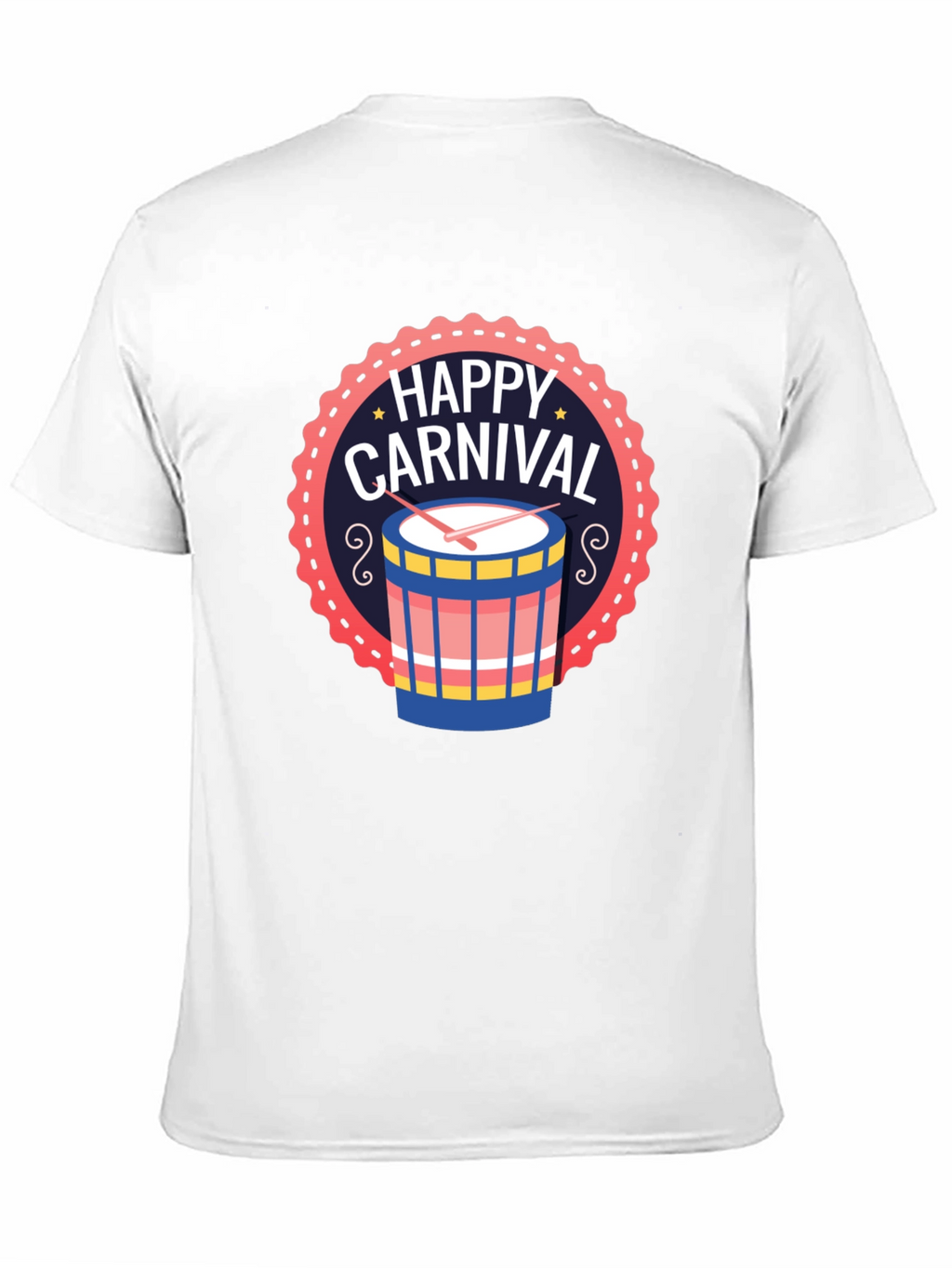 Happy Carnival Drum Graphic T-Shirt