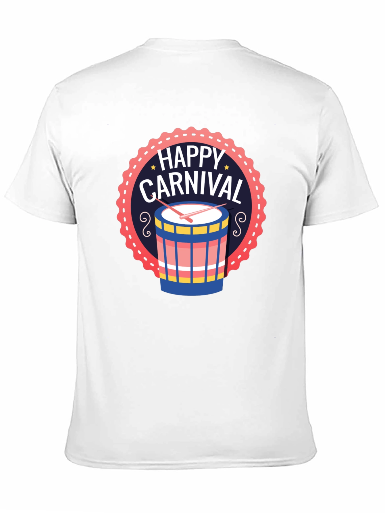 Happy Carnival Drum Graphic T-Shirt