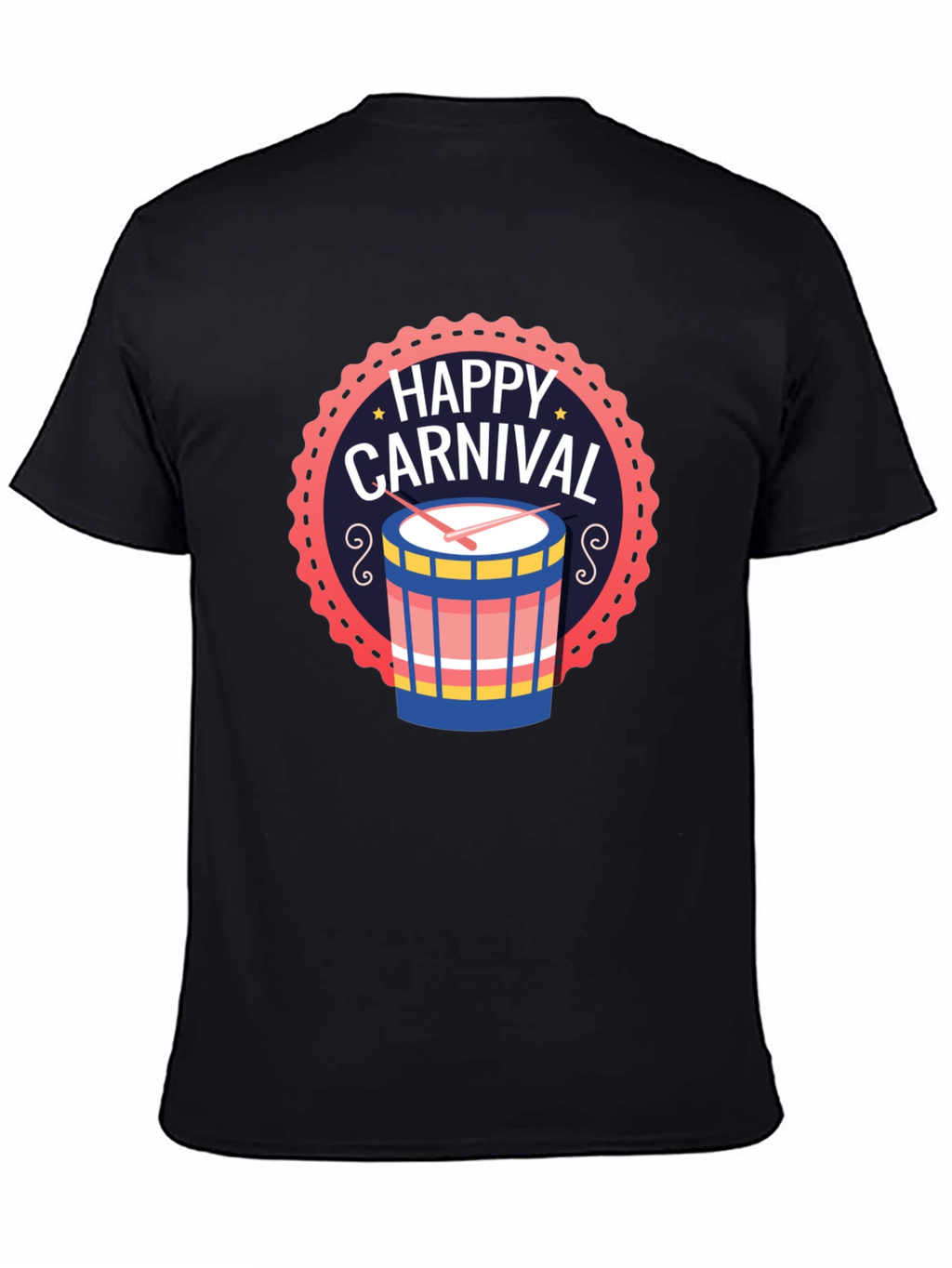 Happy Carnival Drum Graphic T-Shirt