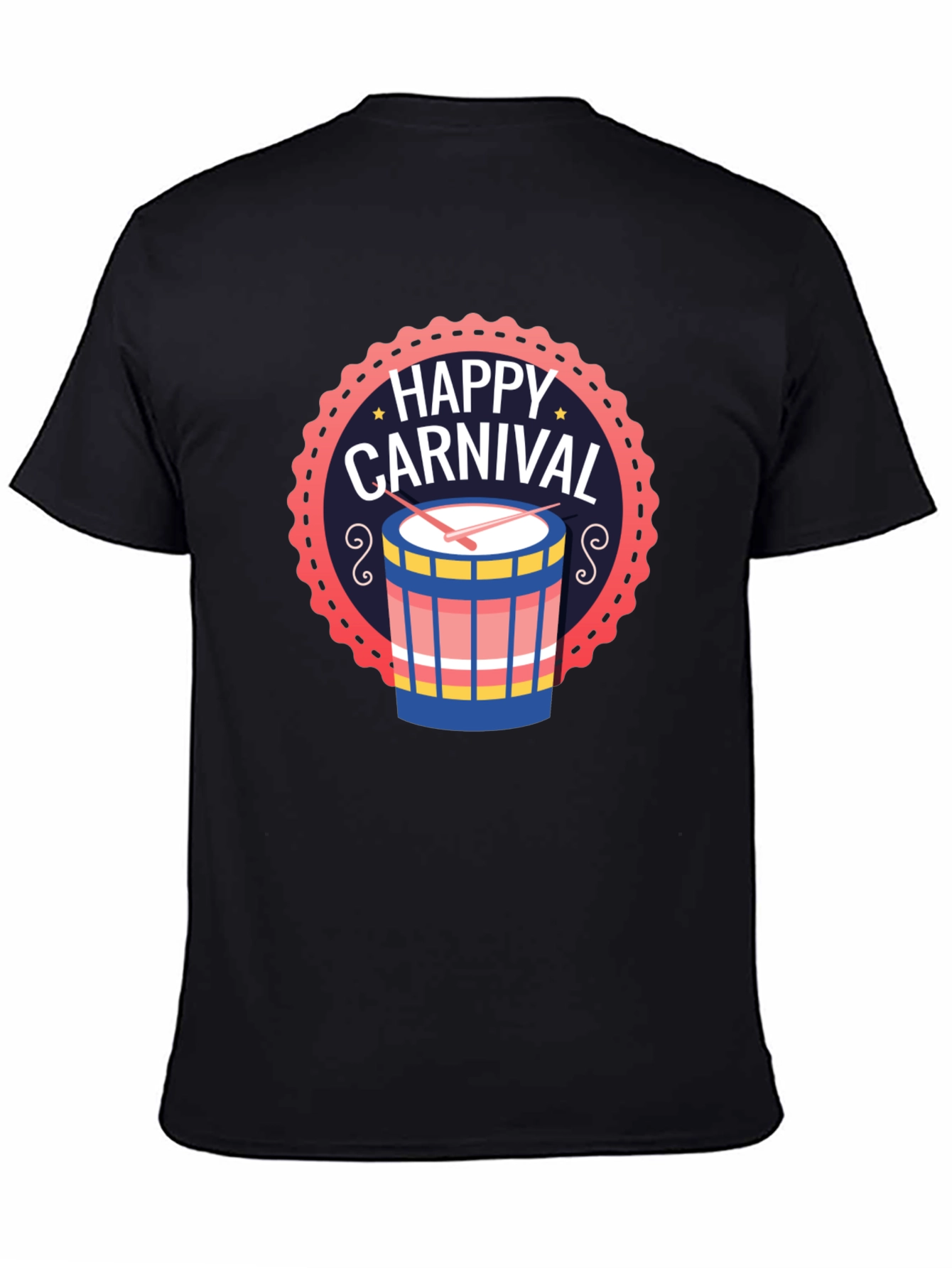 Happy Carnival Drum Graphic T-Shirt
