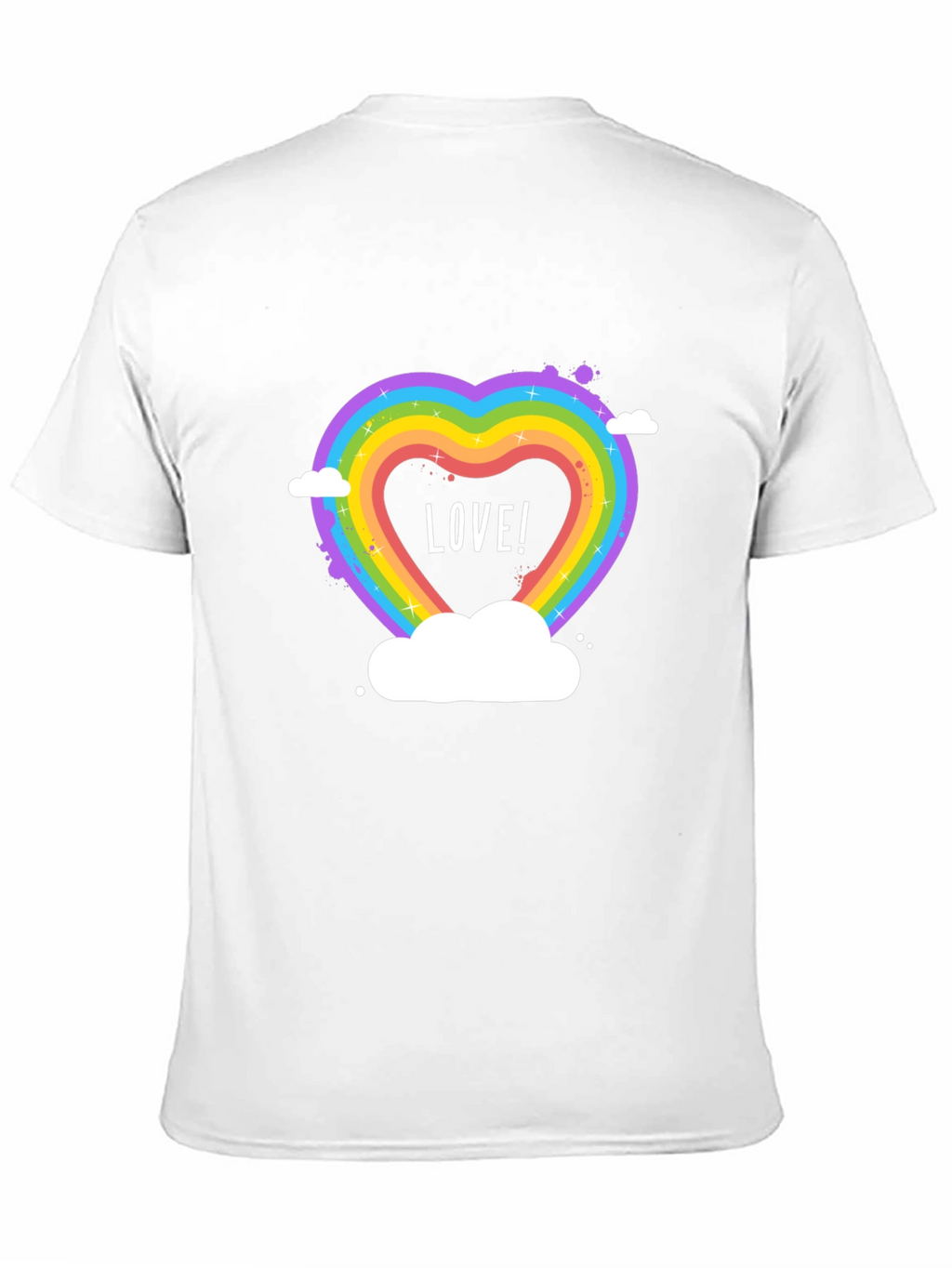 Love Wins Rainbow Heart Graphic Tee - Black