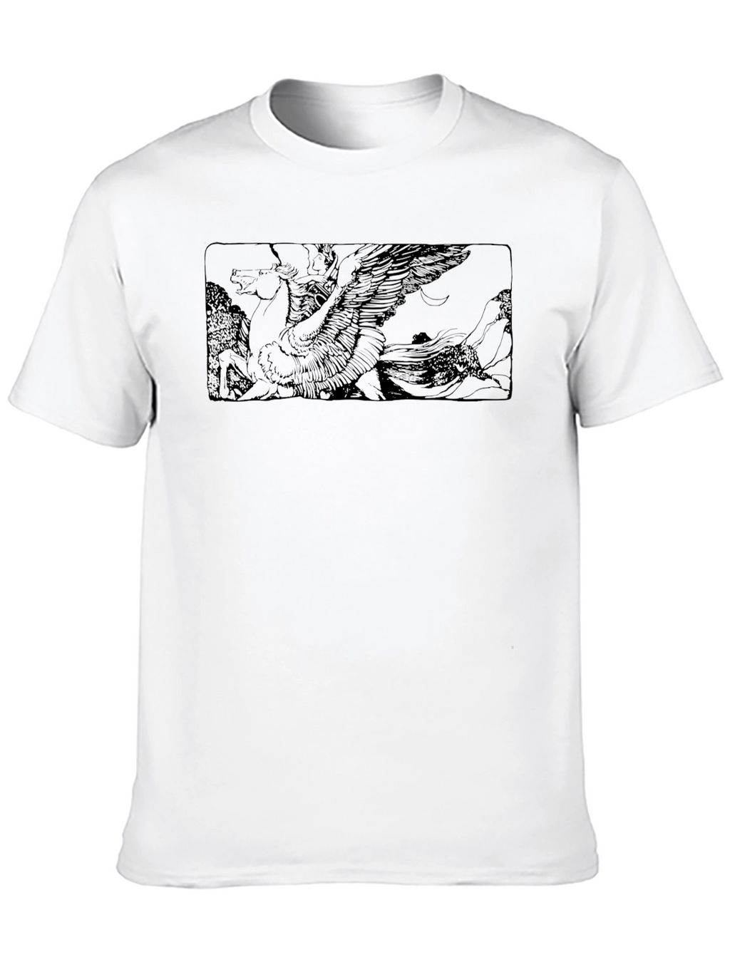 Pegasus Graphic Black T-Shirt