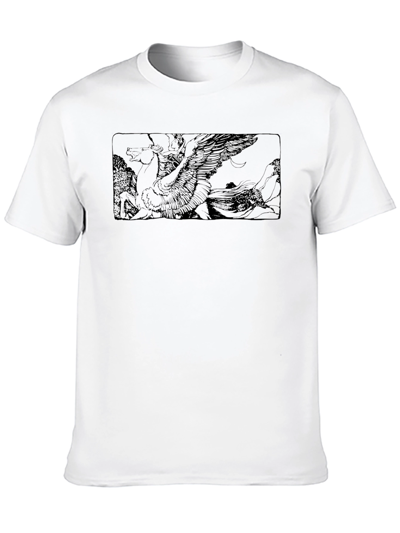 Pegasus Graphic Black T-Shirt