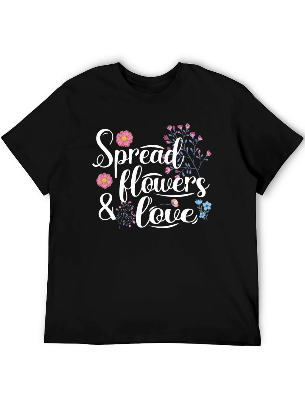 Spread Flowers and Love Graphic Tee