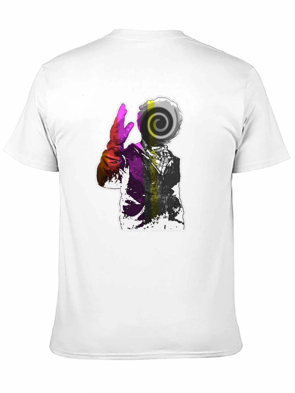 Abstract Swirl Graphic Tee - Mens Black T-Shirt