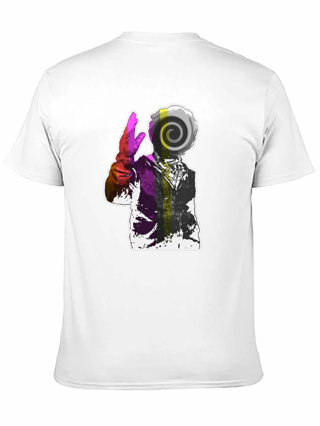 Abstract Swirl Graphic Tee - Mens Black T-Shirt