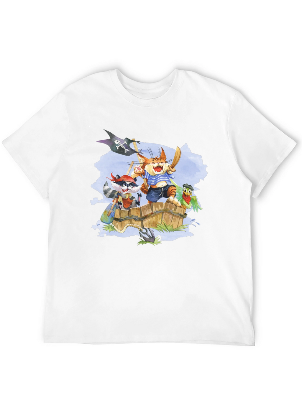Pirate Crew T-Shirt - Cartoon Animal Design