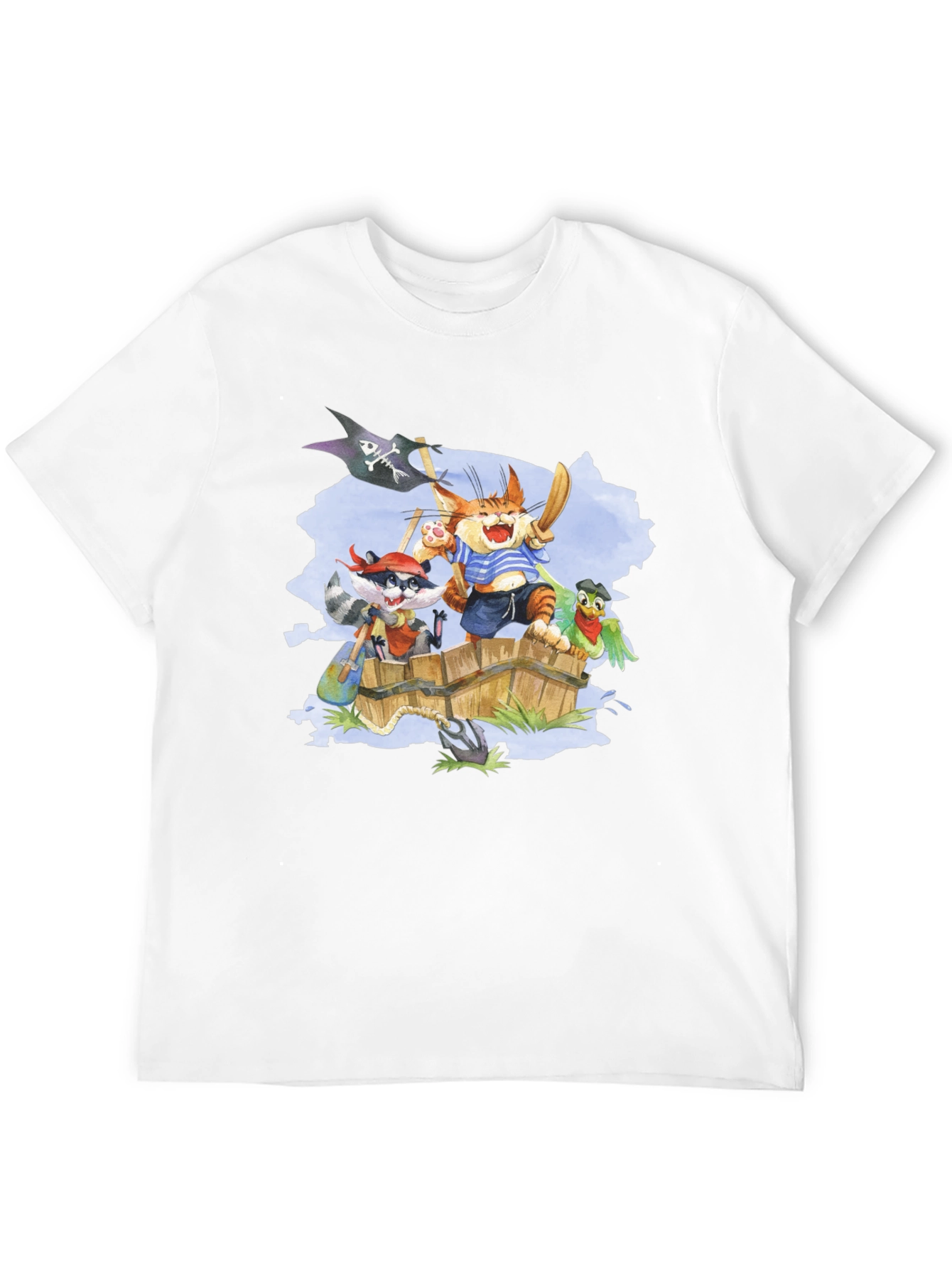 Pirate Crew T-Shirt - Cartoon Animal Design