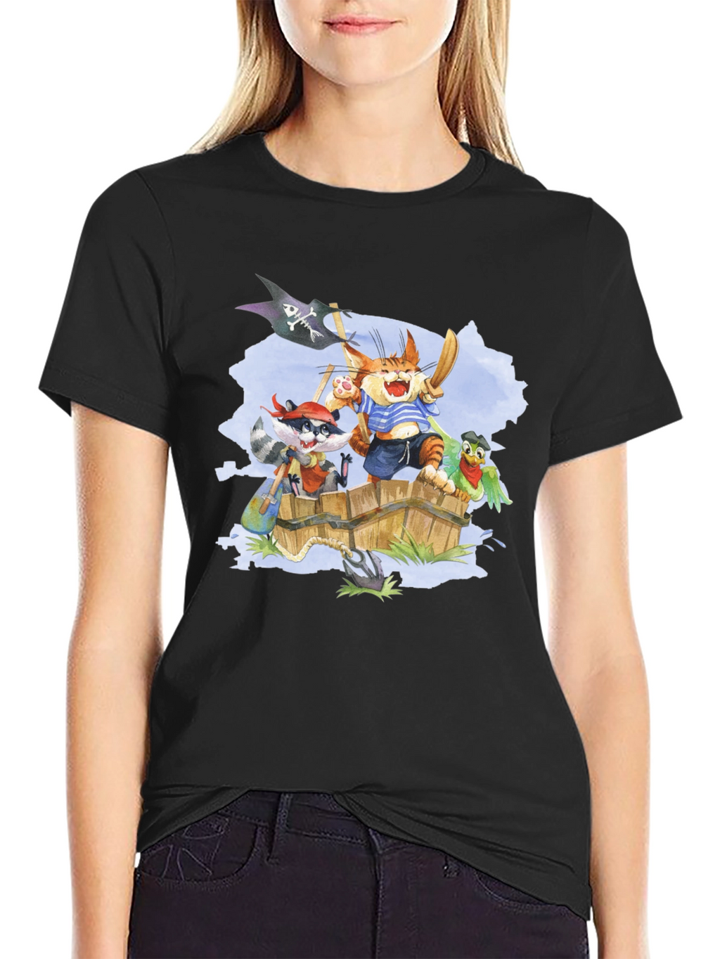 Pirate Crew T-Shirt - Cartoon Animal Design