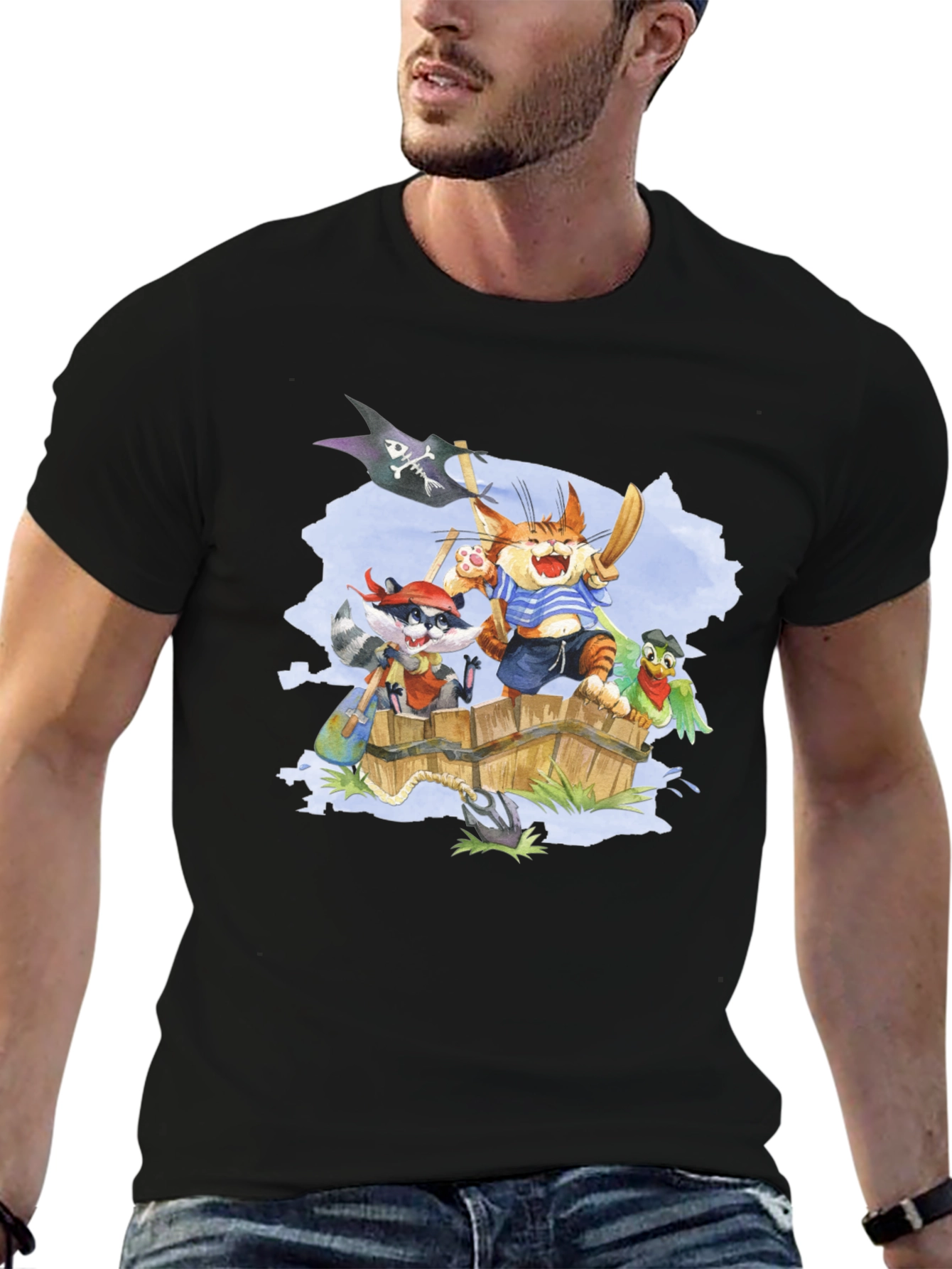 Pirate Crew T-Shirt - Cartoon Animal Design