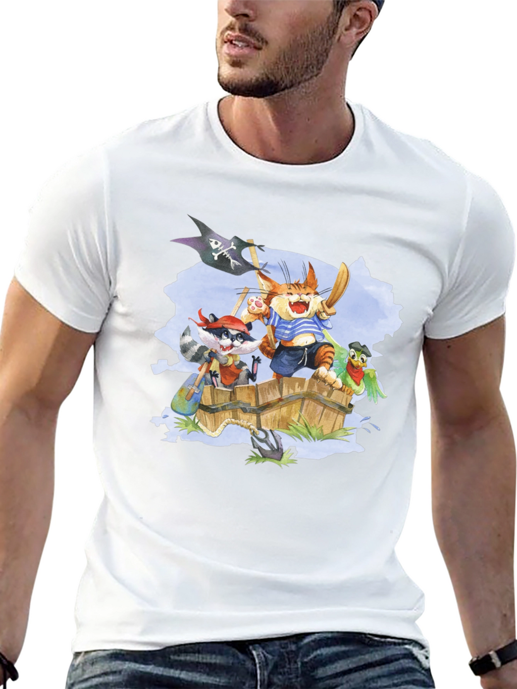 Pirate Crew T-Shirt - Cartoon Animal Design