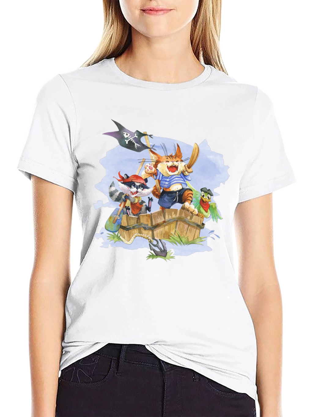 Pirate Crew T-Shirt - Cartoon Animal Design