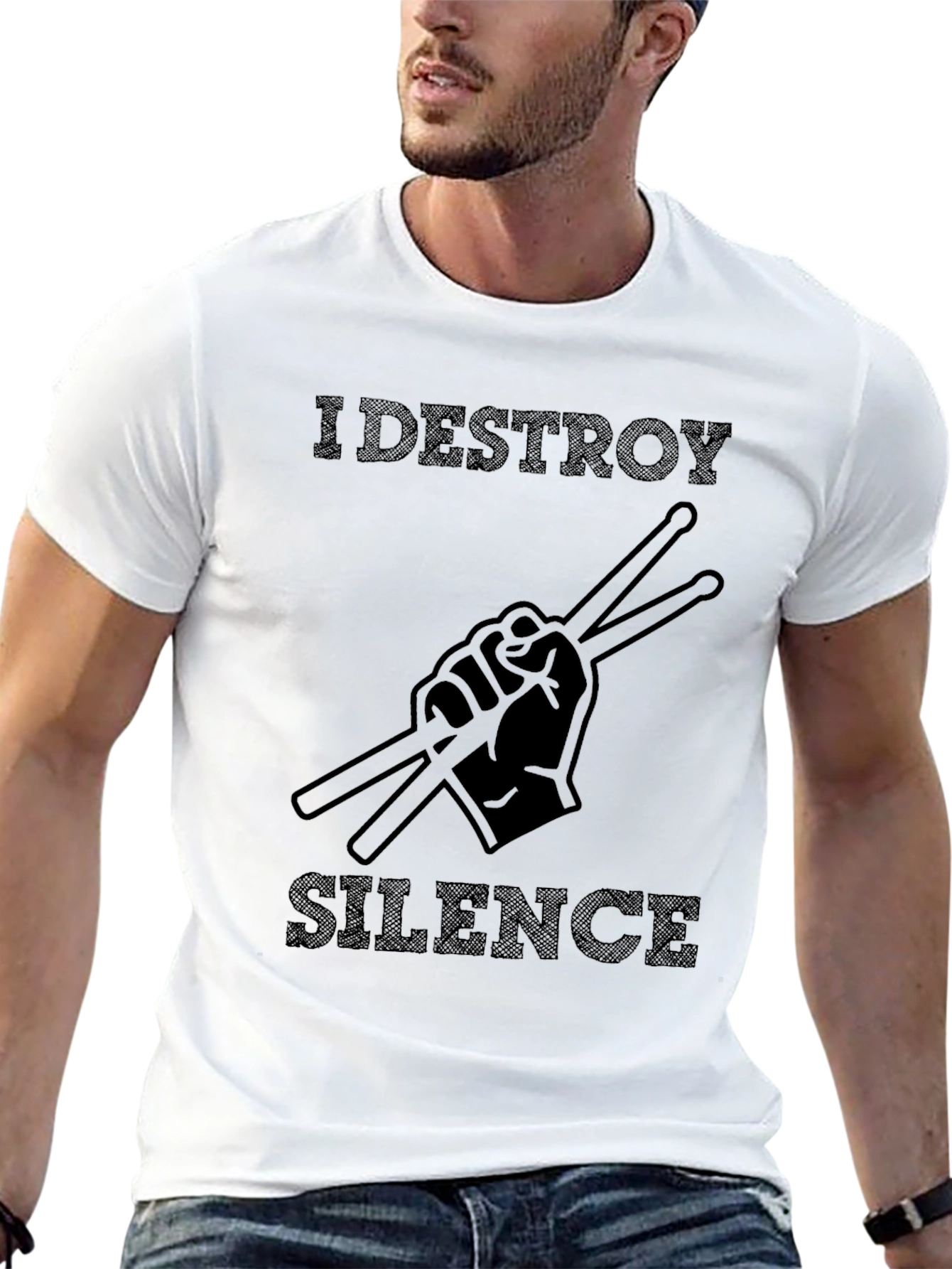 I DESTROY SILENCE Drummer T-Shirt