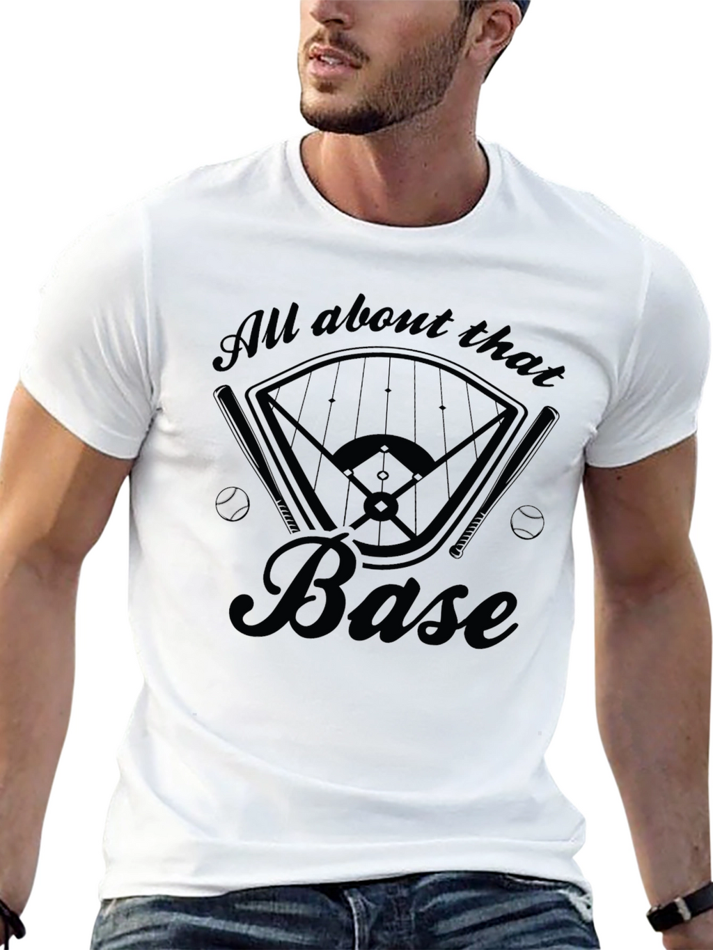All About That Base Baseball Graphic Tee