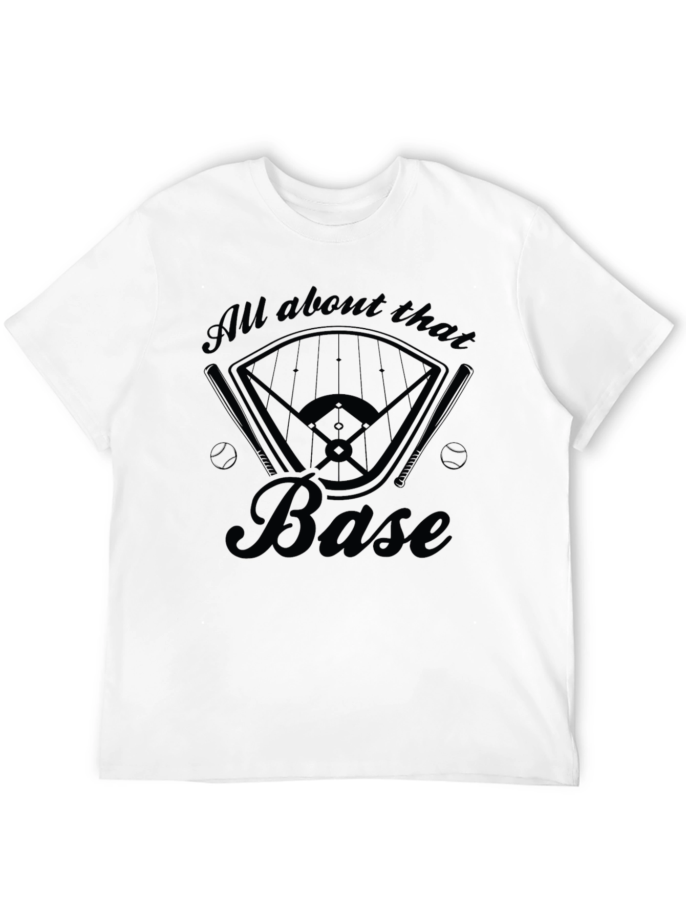 All About That Base Baseball Graphic Tee