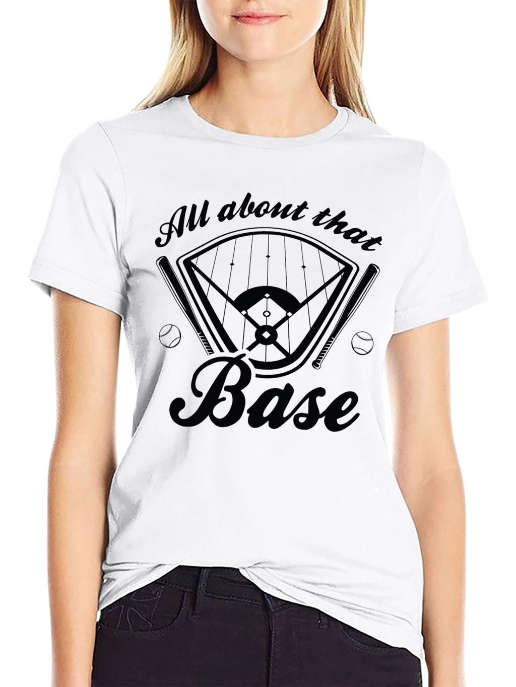 All About That Base Baseball Graphic Tee