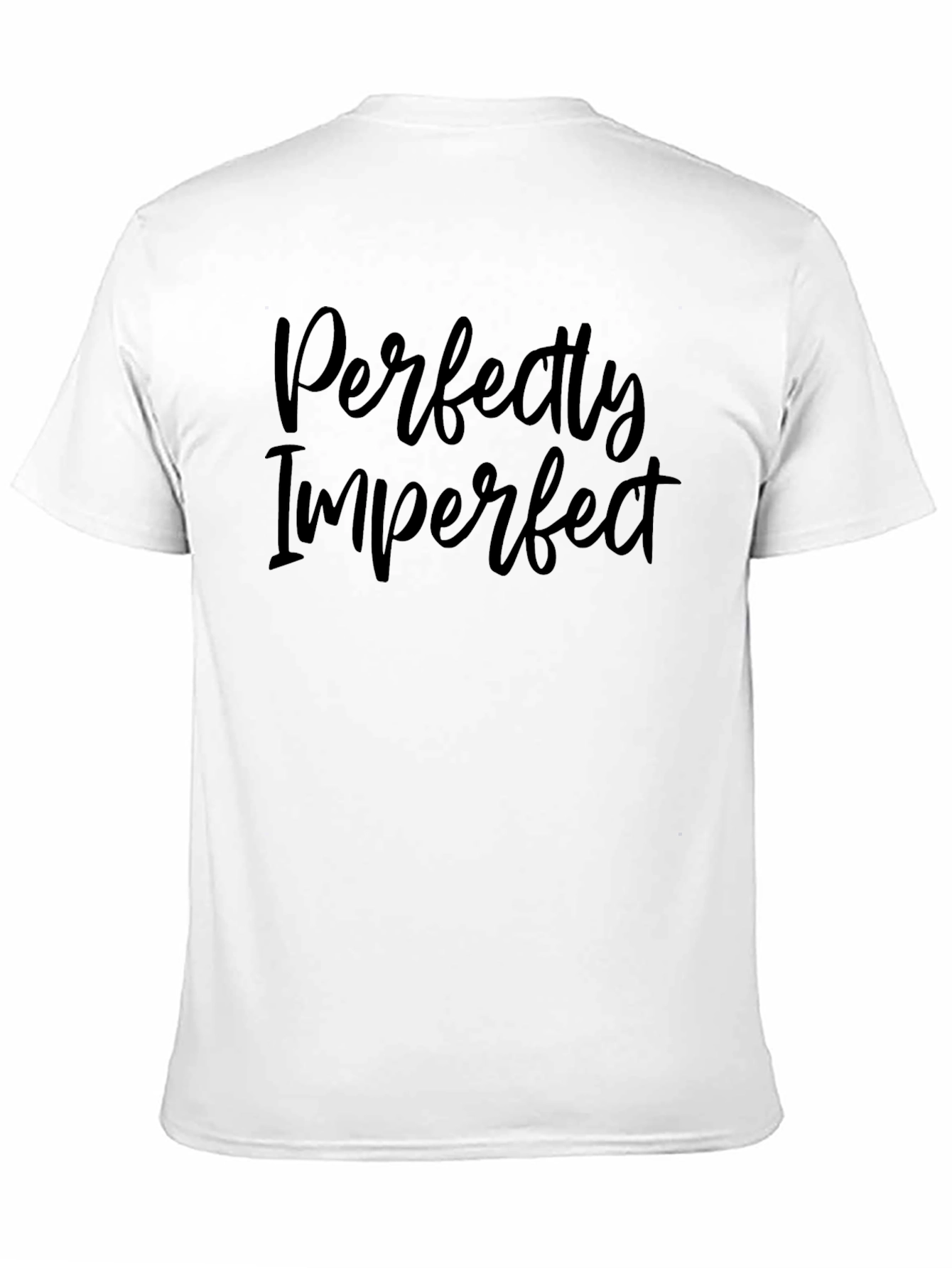 Perfectly Imperfect Black Graphic Tee