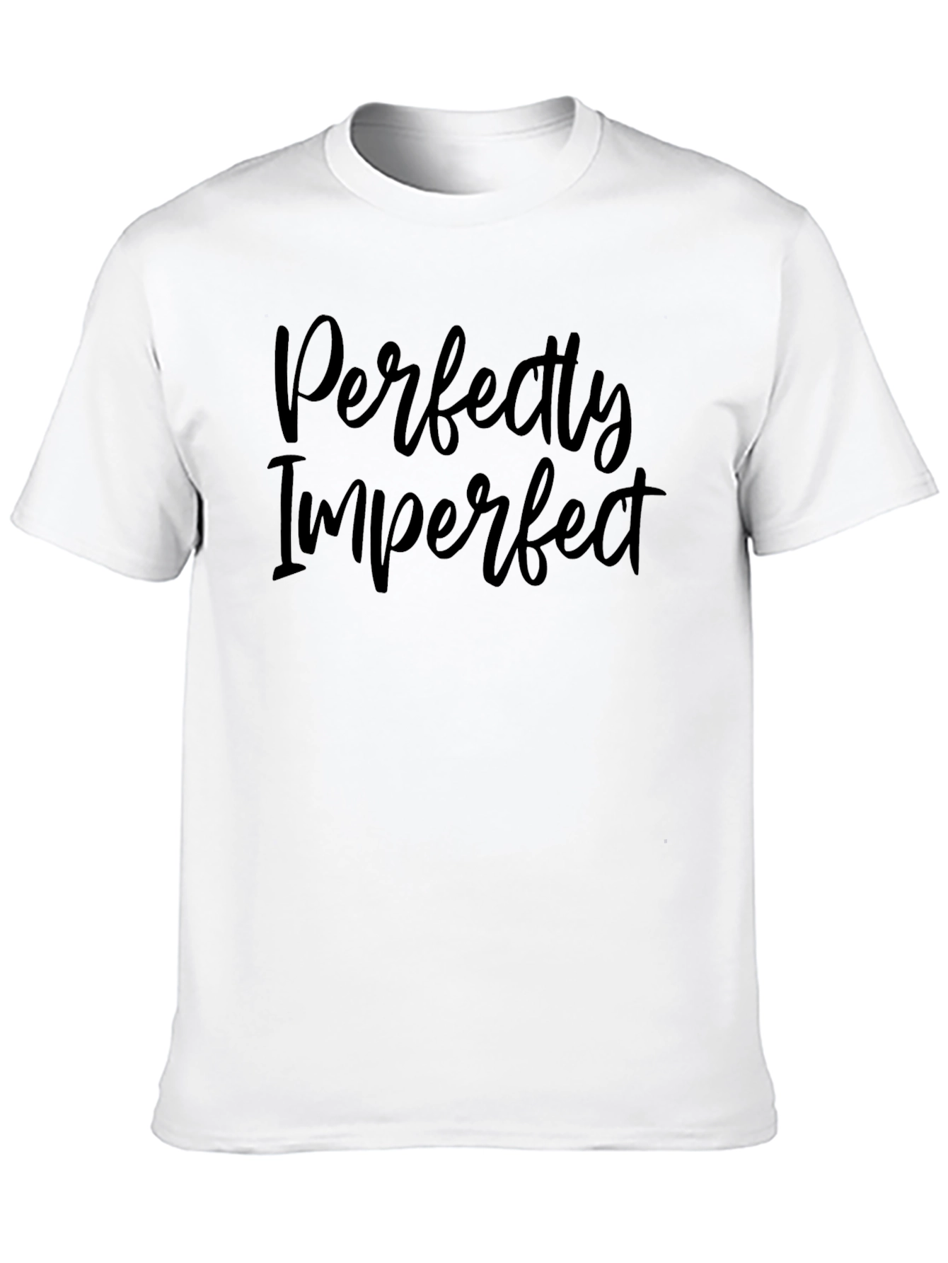 Perfectly Imperfect Black Graphic Tee