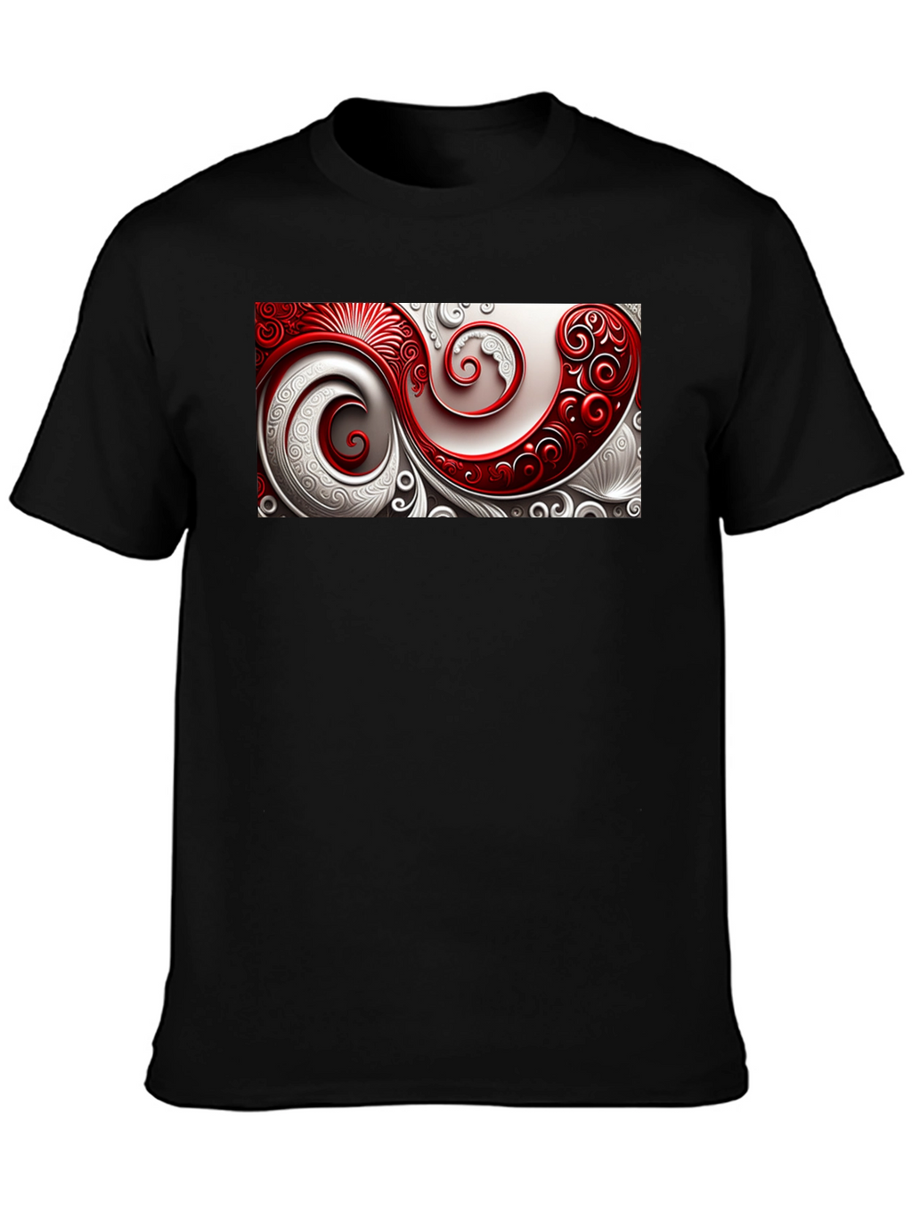 Elegant Swirl Graphic T-Shirt